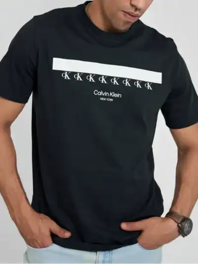 CALVIN KLEIN MEN'S T-SHIRT CK GRAPHIC PRINT LOGO