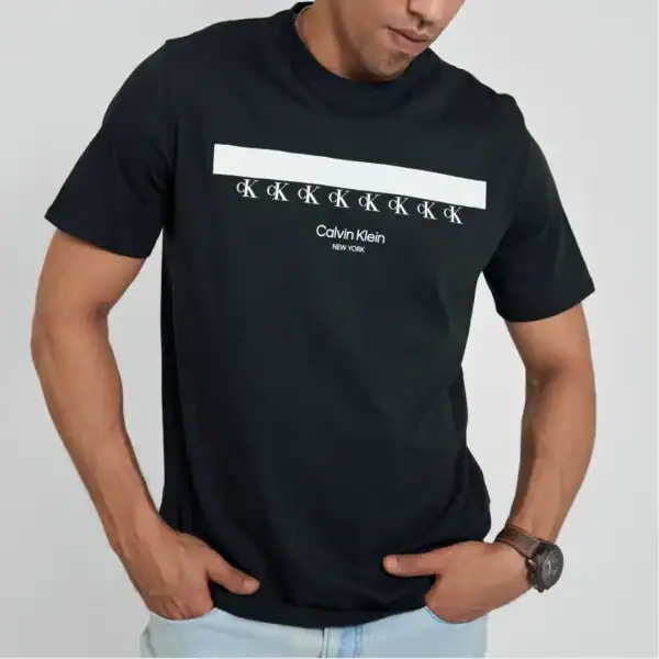 CALVIN KLEIN MEN'S T-SHIRT CK GRAPHIC PRINT LOGO