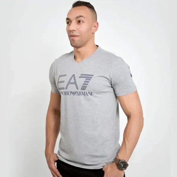 EMPORIO ARMANI MEN'S T-SHIRT BIG DOTTED BRAND LOGO - Image 2