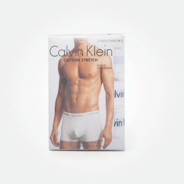 CALVIN KLEIN UNDERWEAR 3 PACK CLASSIC FIT LOW RISE TRUNK