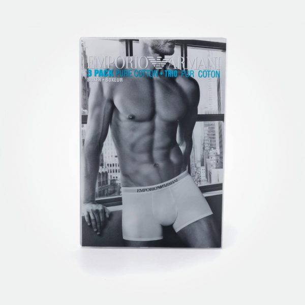 EMPORIO ARMANI MEN'S UNDERWEAR 3 PACK BOXER