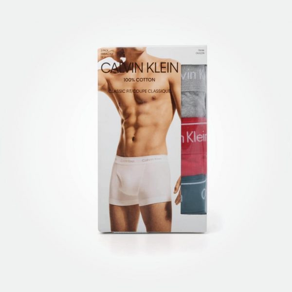 CALVIN KLEIN CLASSIC FIT MEN'S 3 PACK TRUNKS