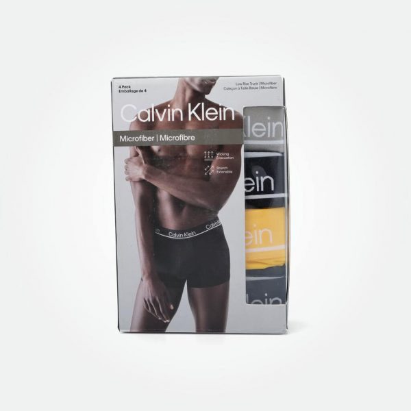 CALVIN KLEIN 4 PACKS MICROFIBER LOW RISE TRUNK