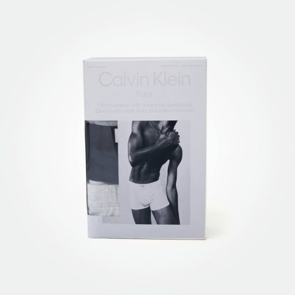 CALVIN KLEIN PURE UNDERWEAR 3 PACKS TRUNKS