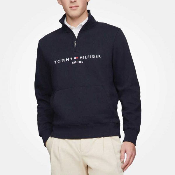 Tommy Hilfiger Men's Quarter Zipped Sweathsirt
