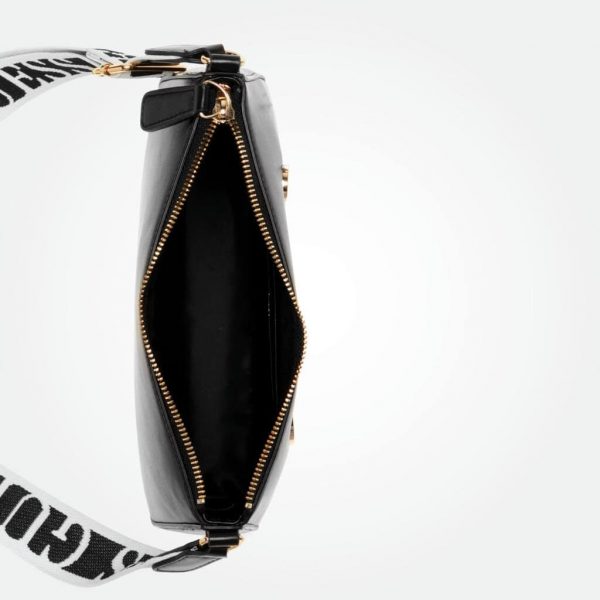 Guess Caracara Zip-Top Crossbody in Black - Image 3