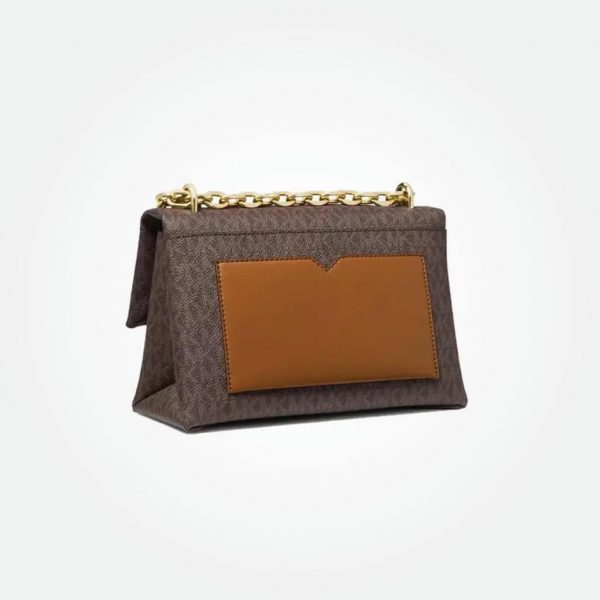 Michael Kors Women's Cece Medium Logo Shoulder Bag in Brown - Image 4