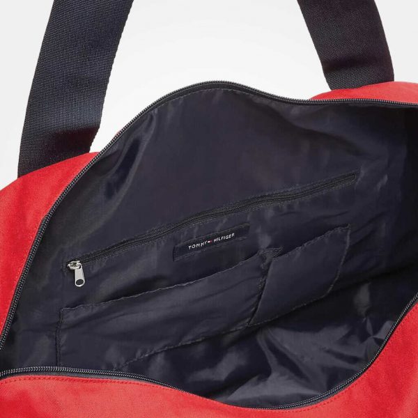 Tommy Logo Colorblock Canvas Duffle Bag - Image 4