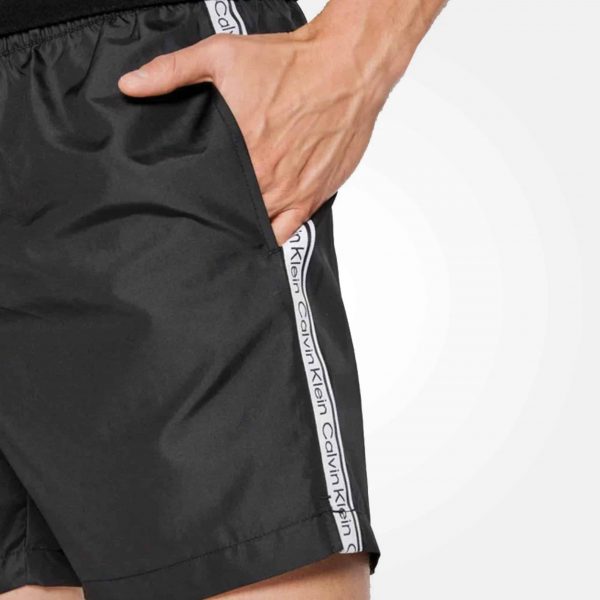 Calvin Klein Men's Euro Volley Logo Tape 5" Swim Shorts - Image 2