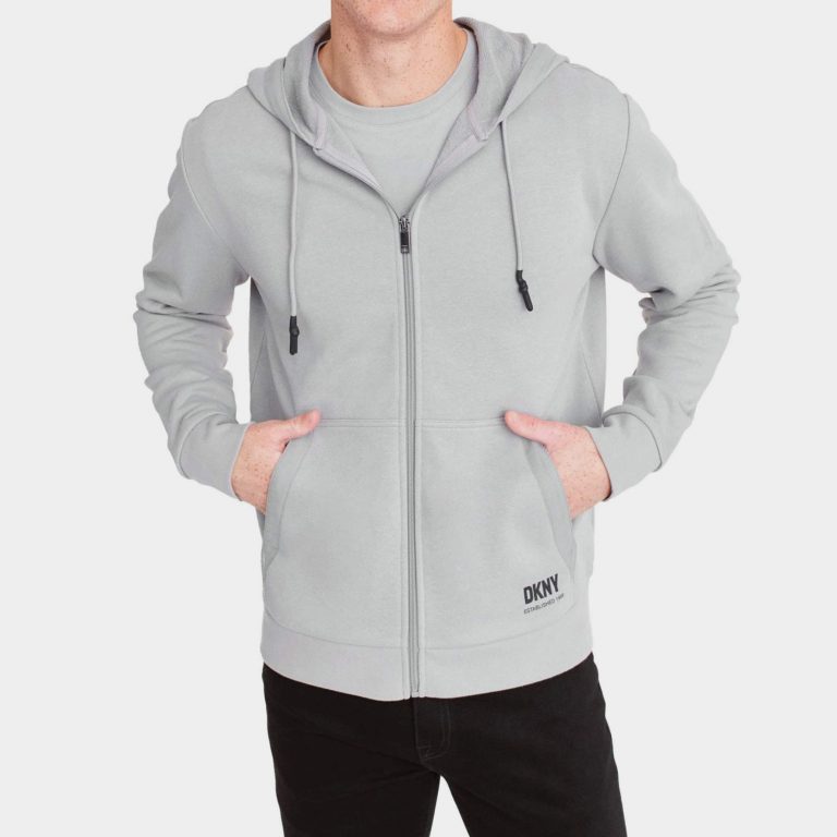 DKNY Men's Full-zipped Hoodie