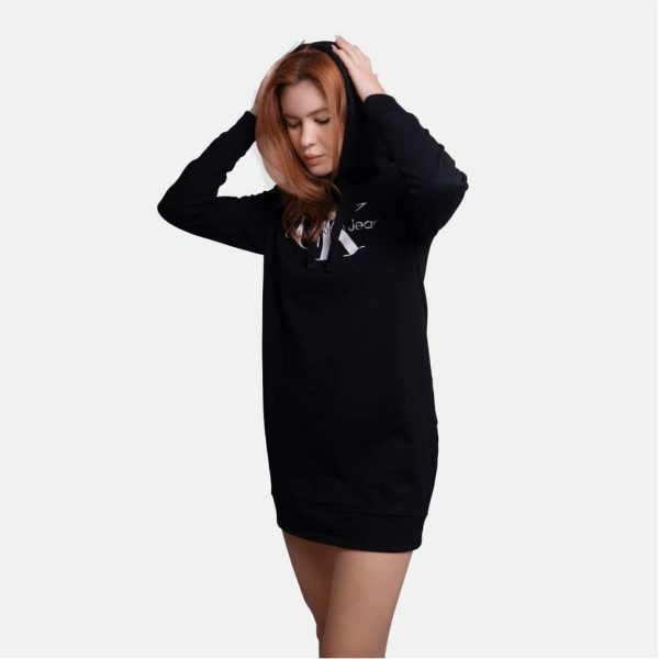 Calvin Klein Women's Hoodie Monogram Logo - Image 2