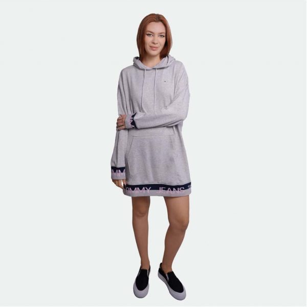 Tommy Hilfiger Women's Hooded Sweatshirt Dress
