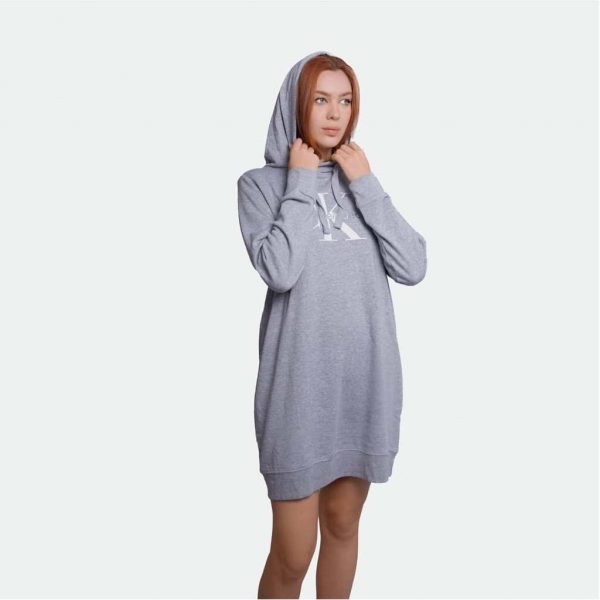 Calvin Klein Women's Hooded Sweatshirt Dress