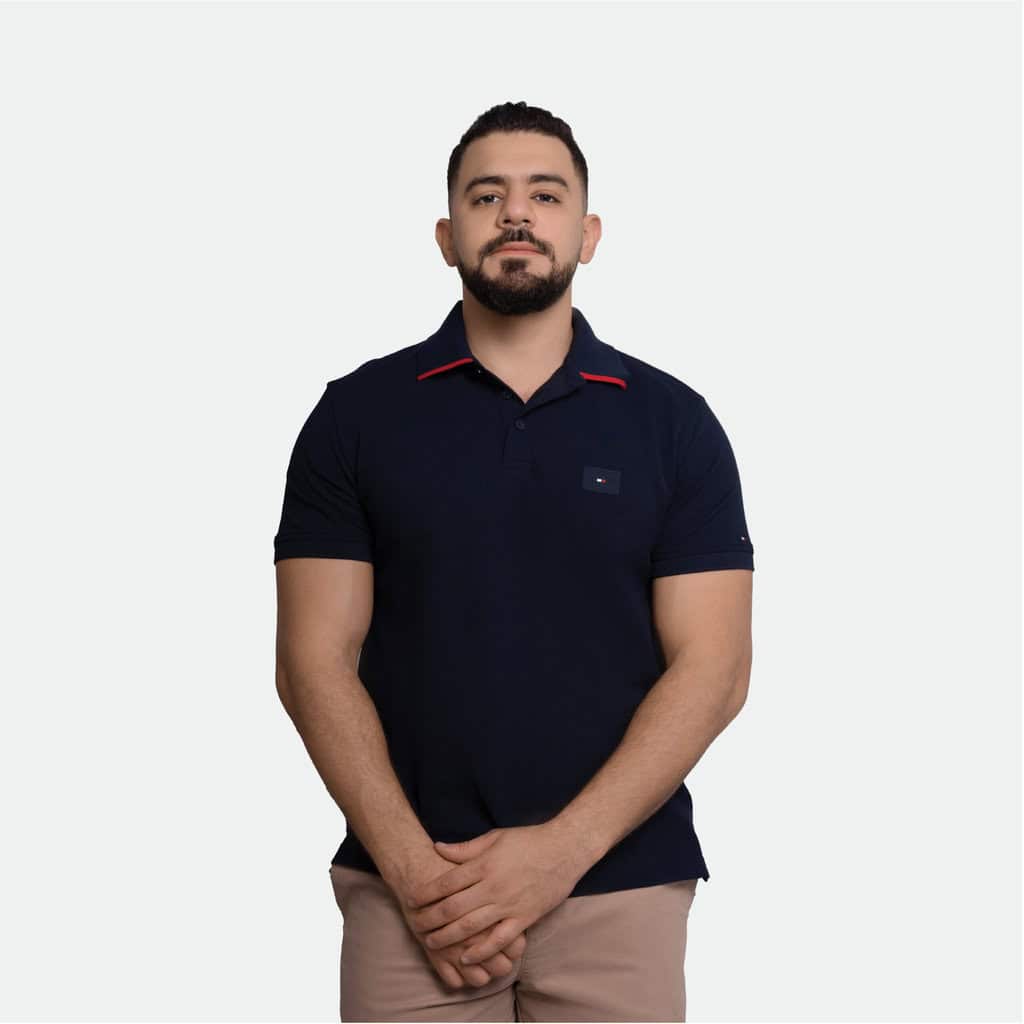 Tommy Hilfiger Mens Polo Shirt Regular Fit - Patch logo 1 Tommy Hilfiger Mens Polo Shirt Regular Fit - Patch logo