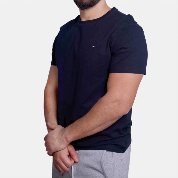 Tommy Hilfiger Men Solid T-shirt - Image 2