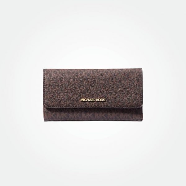 Michael Kors Jet Set Large Logo Trifold Wallet