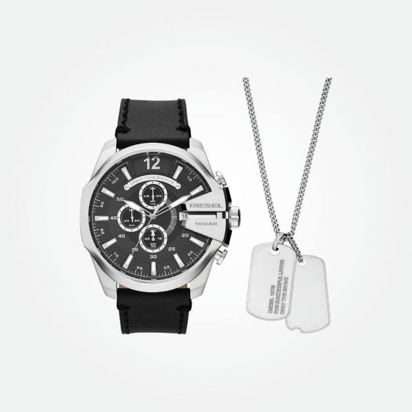 Diesel Watch and Necklace Set - DZ4559