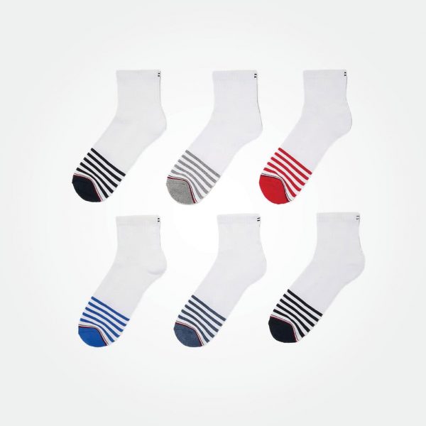 Tommy Hilfiger Men 6 Pairs Quarter Socks