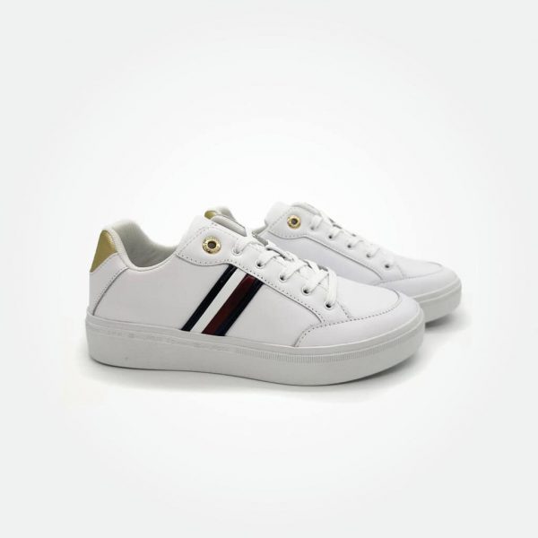 Tommy Hilfiger Women Global Stripe Elevated Trainers Shoes - Image 2