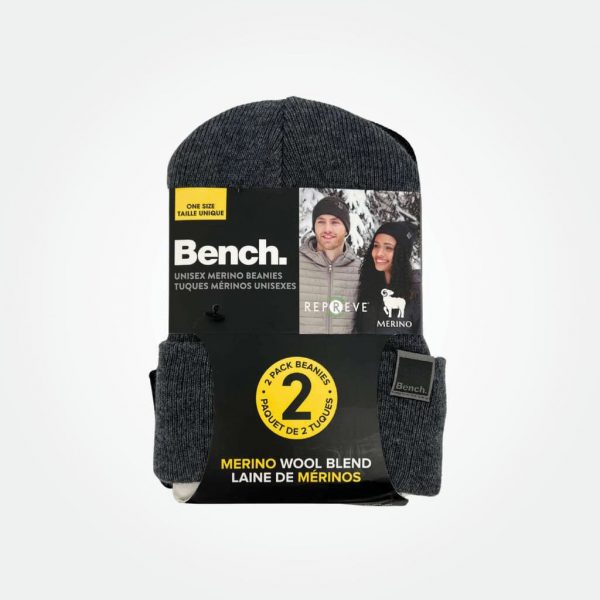 Bench Unisex 2 Packs Merino Beanie