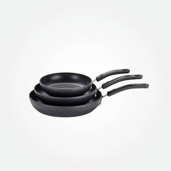 T-fal Elite 3 Piece Titanium Nonstick Skillets PFOA Free - 8" Inch - 9.75" Inch - 11.25" Inch Skillets Set - Image 2