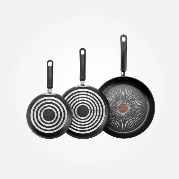 T-fal Elite 3 Piece Titanium Nonstick Skillets PFOA Free - 8" Inch - 9.75" Inch - 11.25" Inch Skillets Set