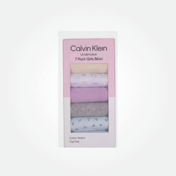 Calvin Klein Kids Girls 7 Packs Bikini