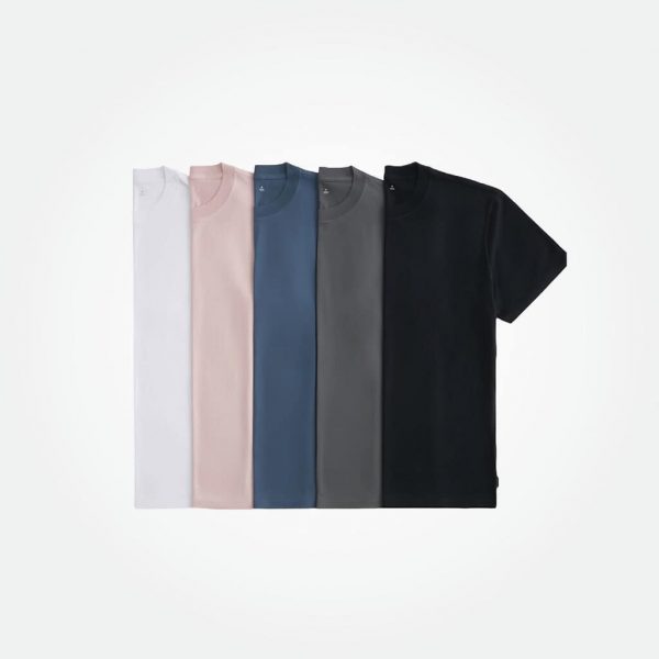 Holllister Men 5 Packs Crew Neck Tshirt