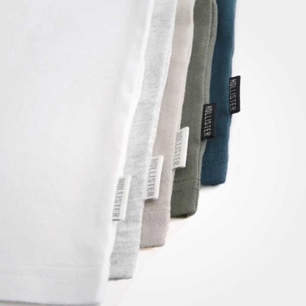 Holllister Men 5 Packs Crew Neck Tshirt - Image 2