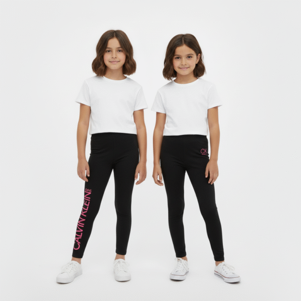CALVIN KLEIN 2 PACK LEGGINGS FOR KIDS GIRLS