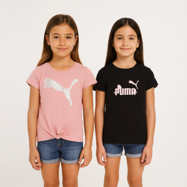 PUMA 2 PACK T-SHIRT FOR KIDS GIRLS