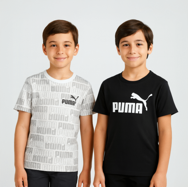 Puma 2 Pack Graphic Print Shirts For Big Boys