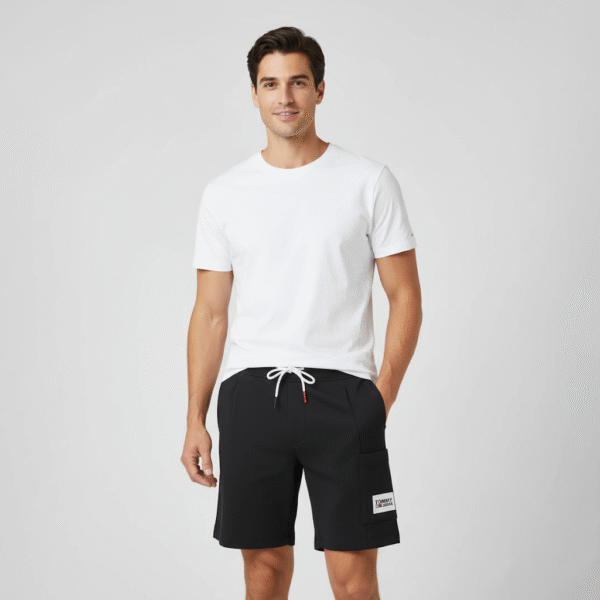 TOMMY HILFIGER  MEN'S SHORT LOGO PATCH