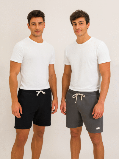 HOLLISTER MEN 2 PACK JOGGER SHORTS 7"