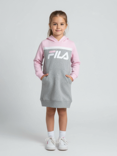 Fila Hooded Sweatshirt Dress For Big Girls