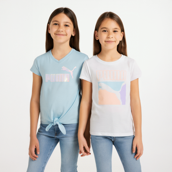 PUMA 2 PACK T-SHIRT FOR KIDS GIRLS