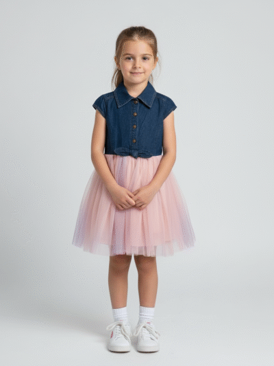 ZUNIE KIDS DENIM SHIRT DRESS
