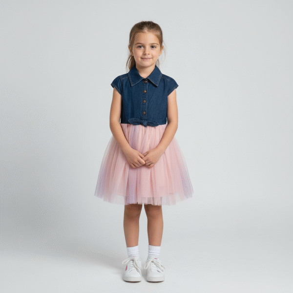 ZUNIE KIDS DENIM SHIRT DRESS