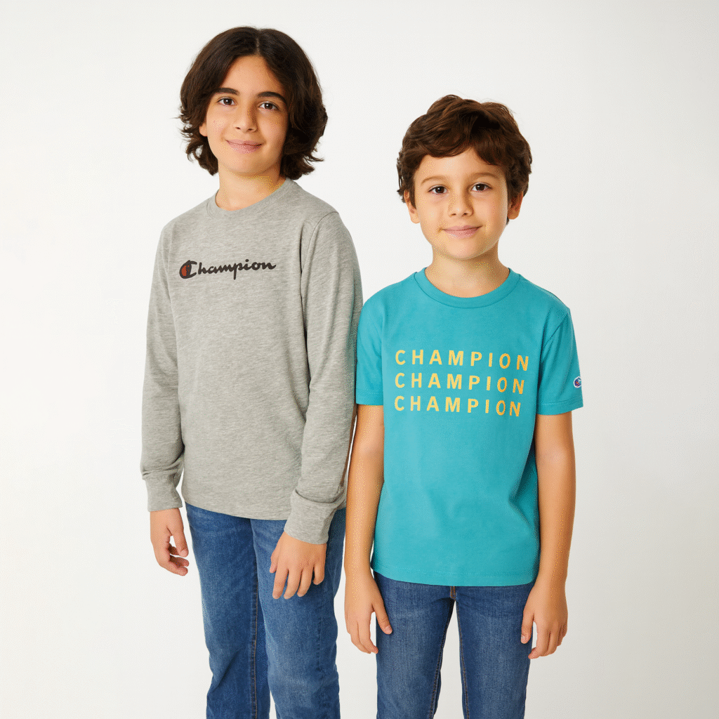 2pc Set Long Sleeves & T-Shirt For Big Boys - Champion