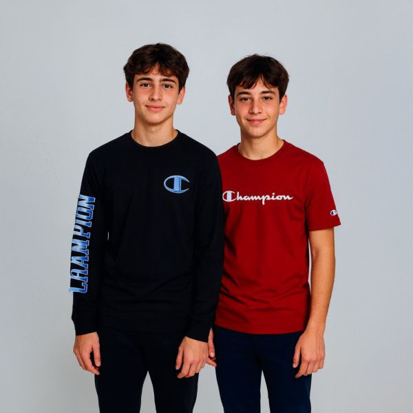 CHAMPION 2PC SET LONG SLEEVES & T-SHIRT FOR BIG BOYS