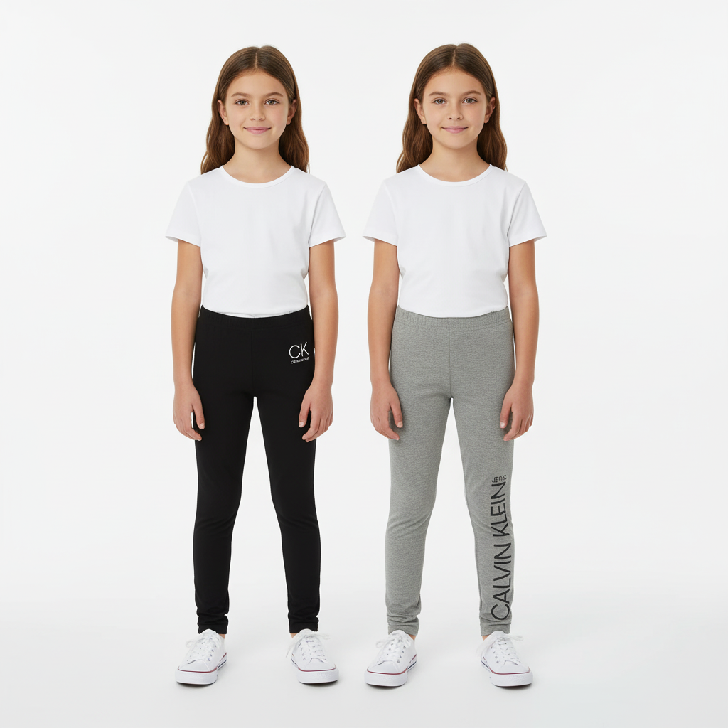 CALVIN KLEIN 2 PACK LEGGINGS FOR BIG GIRLS 1 CALVIN KLEIN 2 PACK LEGGINGS FOR BIG GIRLS