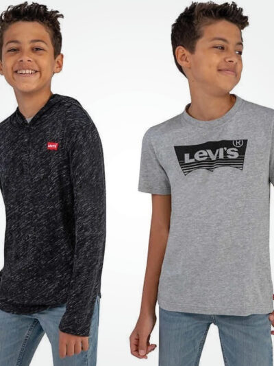 LEVI'S 2 PACKS TSHIRT AND HOODIE FOR BIG BOYS