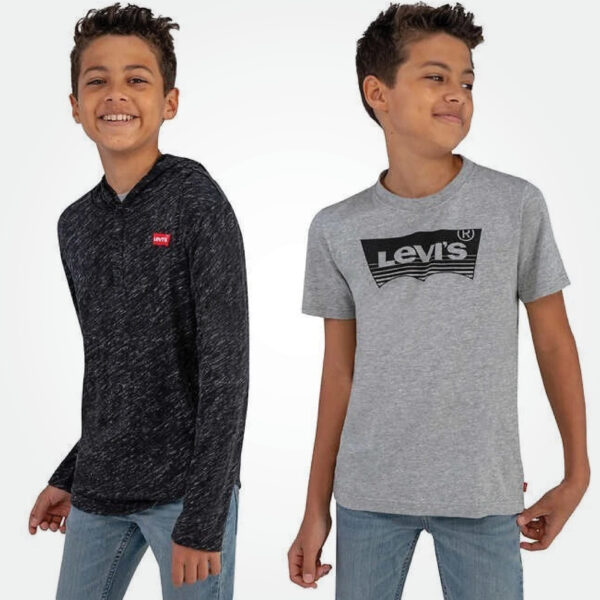 LEVI'S 2 PACKS TSHIRT AND HOODIE FOR BIG BOYS