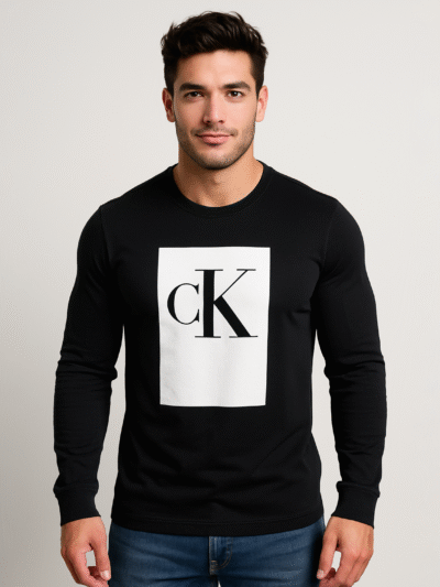 CALVIN KLEIN MEN SWEATSHIRT BOX LOGO