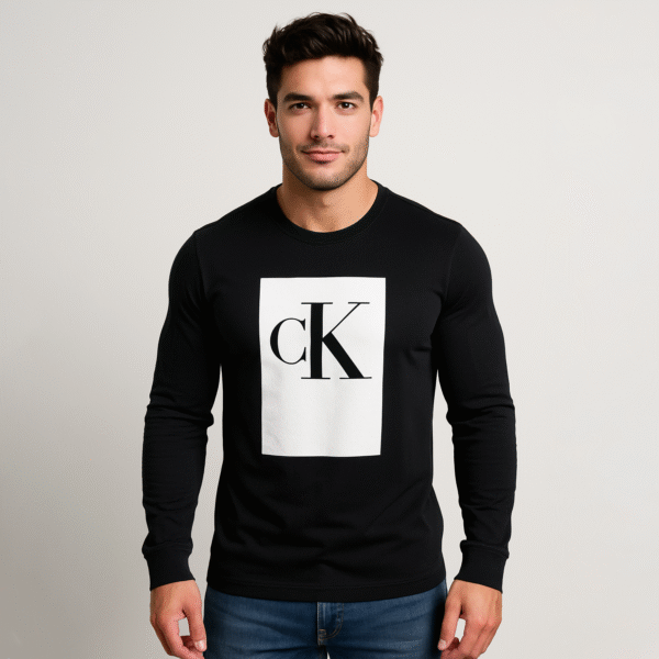 CALVIN KLEIN MEN SWEATSHIRT BOX LOGO