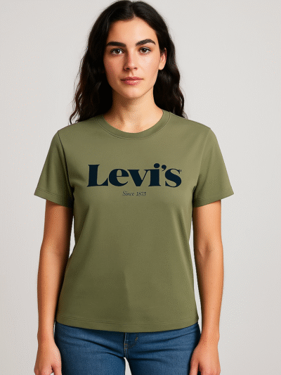 LEVI'S WOMEN T-SHIRT PRINTED LOGO