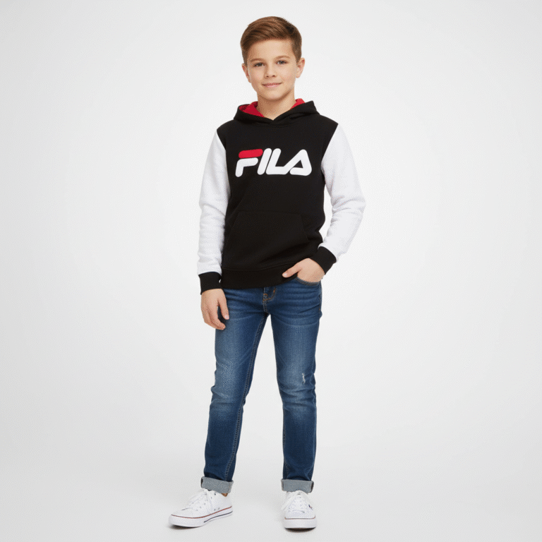 Fila Hoodie Sweatshirt Big Logo For Big Boys