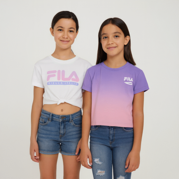 Fila Kids Girls 2 Pack T-shirt