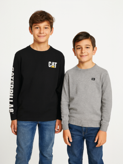 CATERPILLAR BOYS 2 PCS THERMAL KNIT AND JERSEY LONG SLEEVE