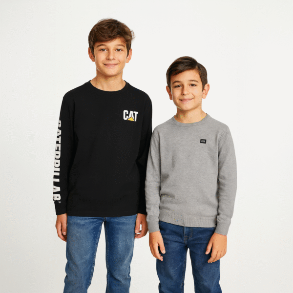 CATERPILLAR BOYS 2 PCS THERMAL KNIT AND JERSEY LONG SLEEVE